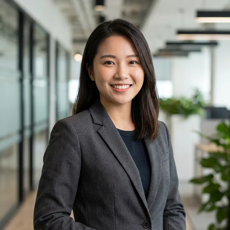 Professional headshot with clean background