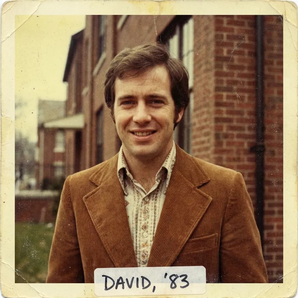 Before: David with outdated 5-year-old photo that looks nothing like him and misleads matches on Hinge