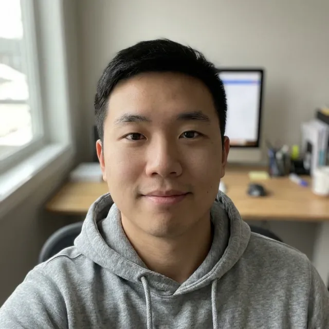 Tech Founder casual portrait before AI optimization