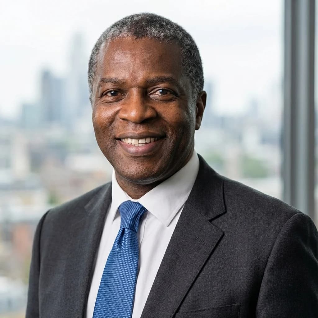 Executive professional AI-generated headshot