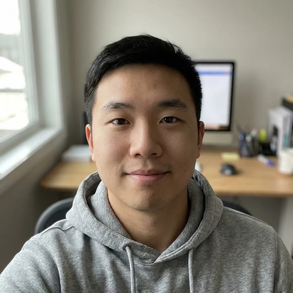 Tech Founder casual portrait before AI optimization