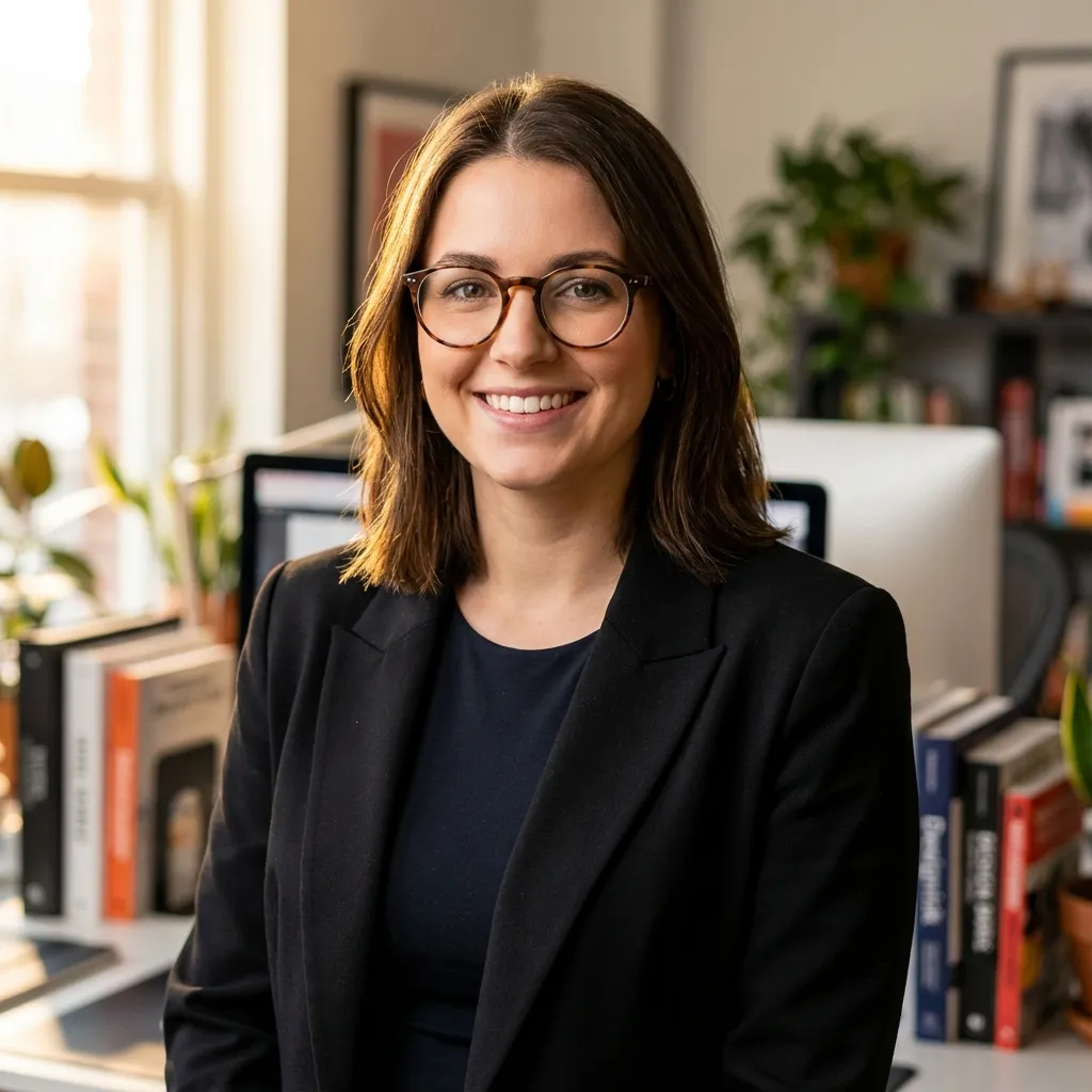 Designer professional AI-generated headshot